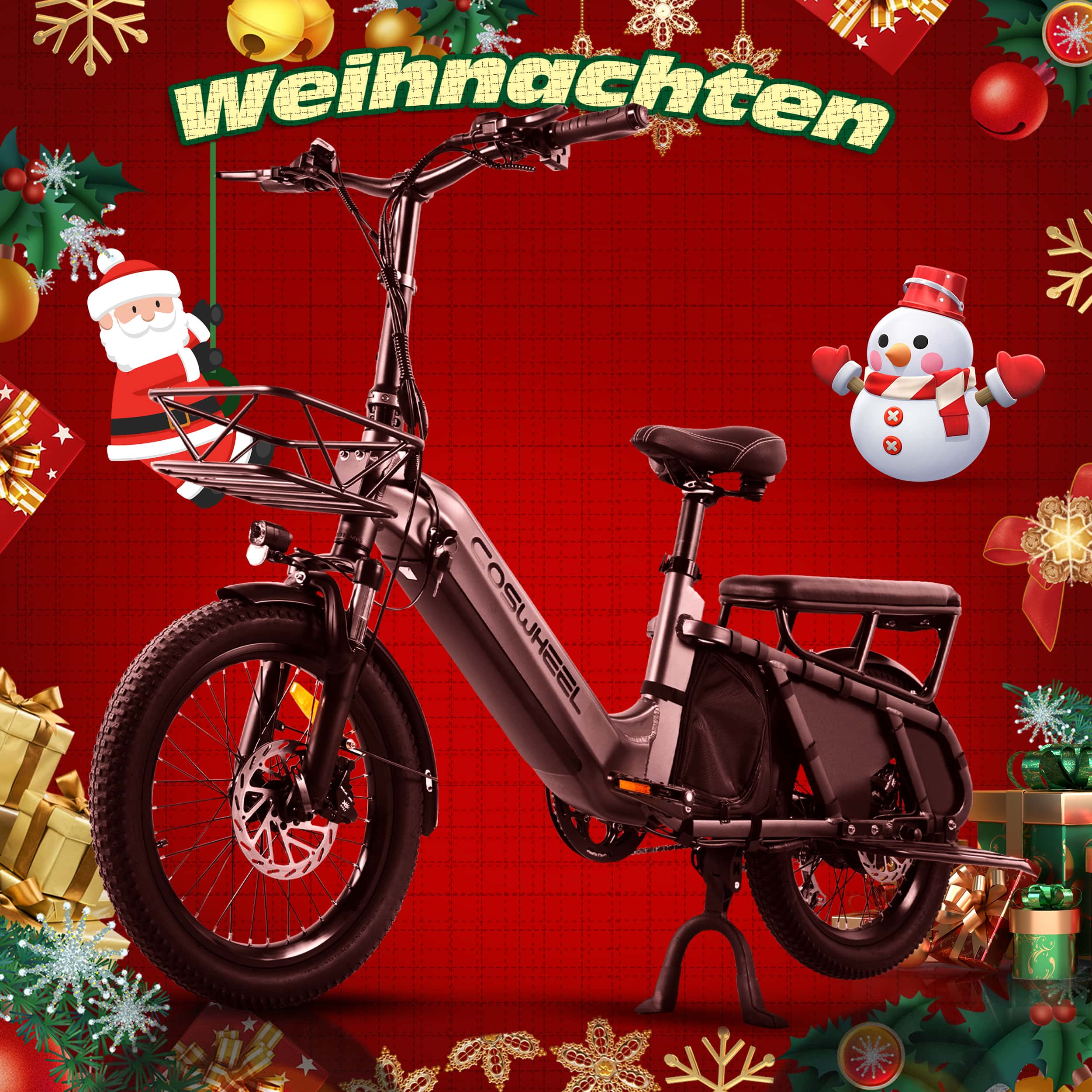Coswheel HQ20 Electric Cargo Bike🎅🎄🦌🛷